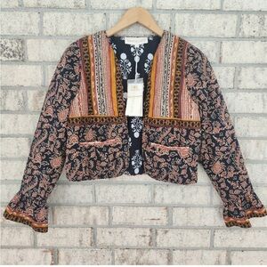 NWOT Love The Label Quilted Riana Print Jaelyn Jacket